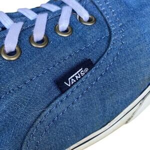 Vans Off The Wall Mens Skate Shoes Blue Canvas Men’s Casual Size 12